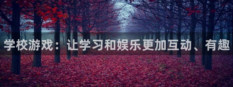 沐春杜邦娱乐：学校游戏：让学习和娱乐更加互动、有趣