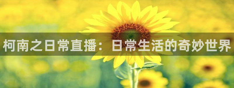 直播吧体育：柯南之日常直播：日常生活的奇妙世界